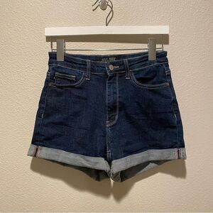 Judy blue Shorts Women's Dark Blue Denim‎ Size 27 Rolled Hem Style JB150093DK